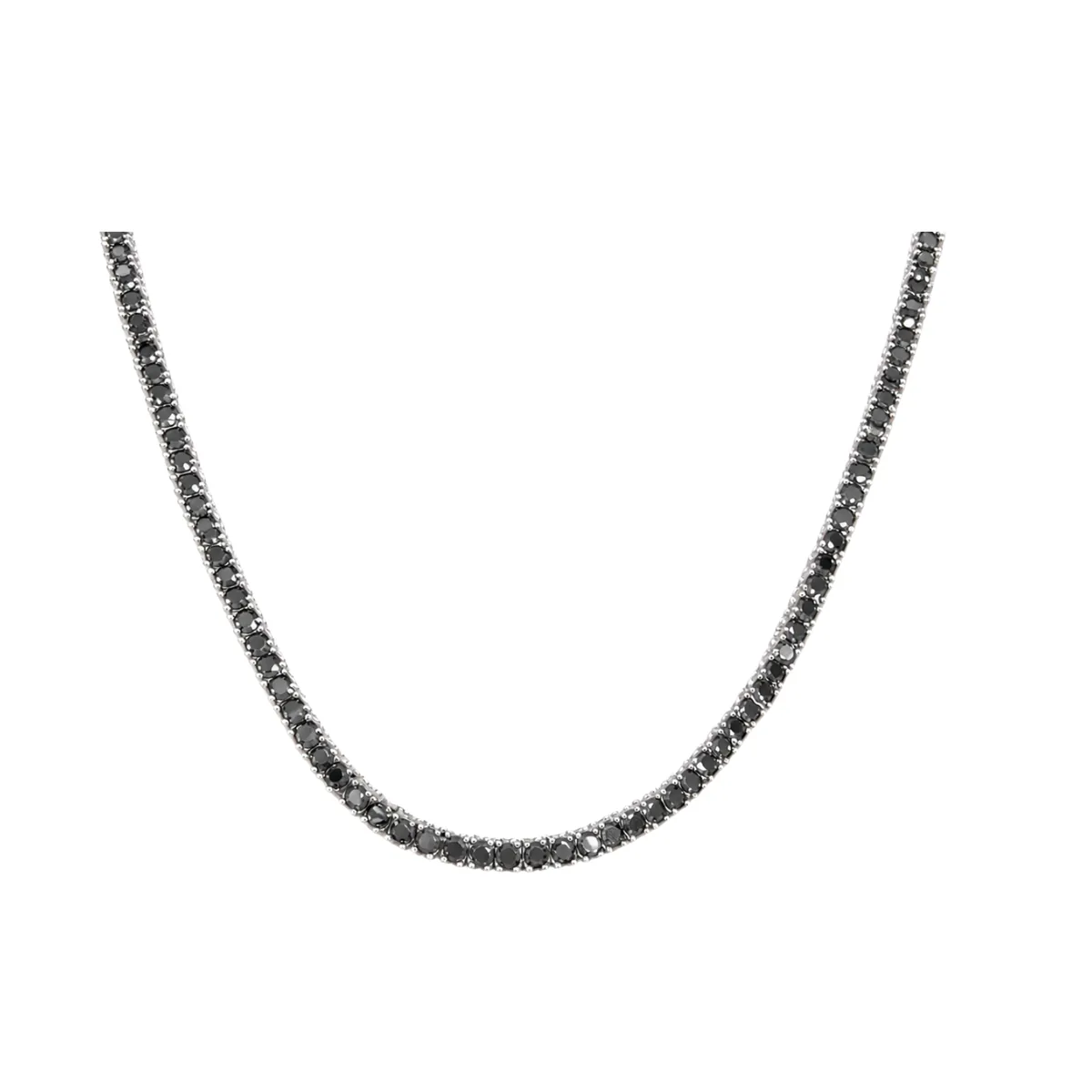 3mm Black tennis Necklace