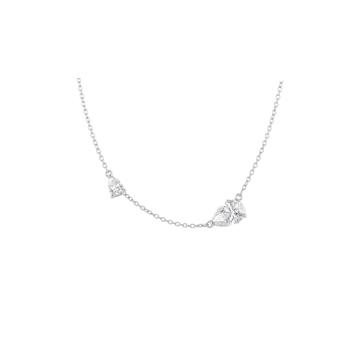 4cttw Dual Pear Necklace