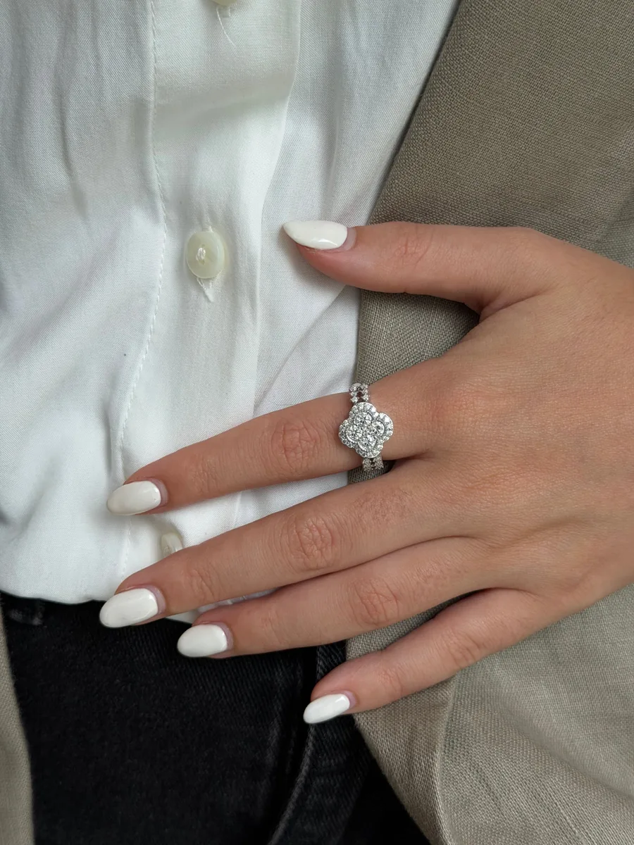 Clover Ring worn