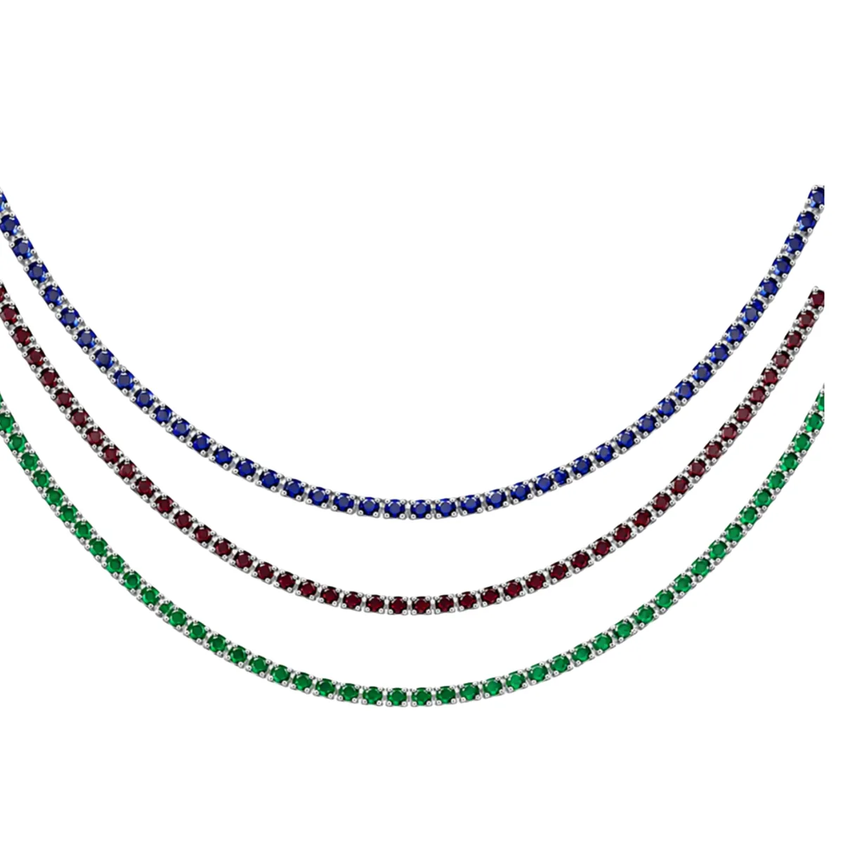 Color Tennis Necklace