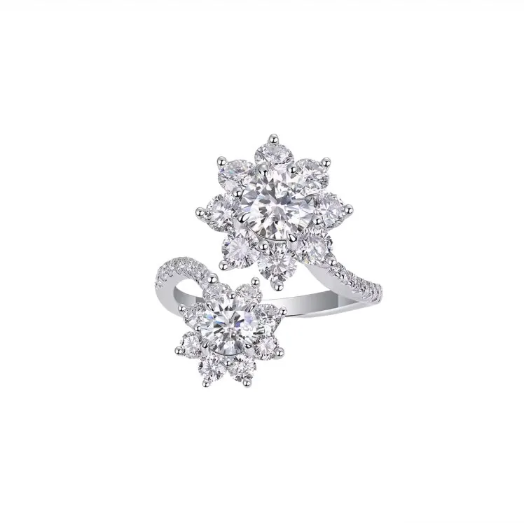 Double Flower Wrap Ring