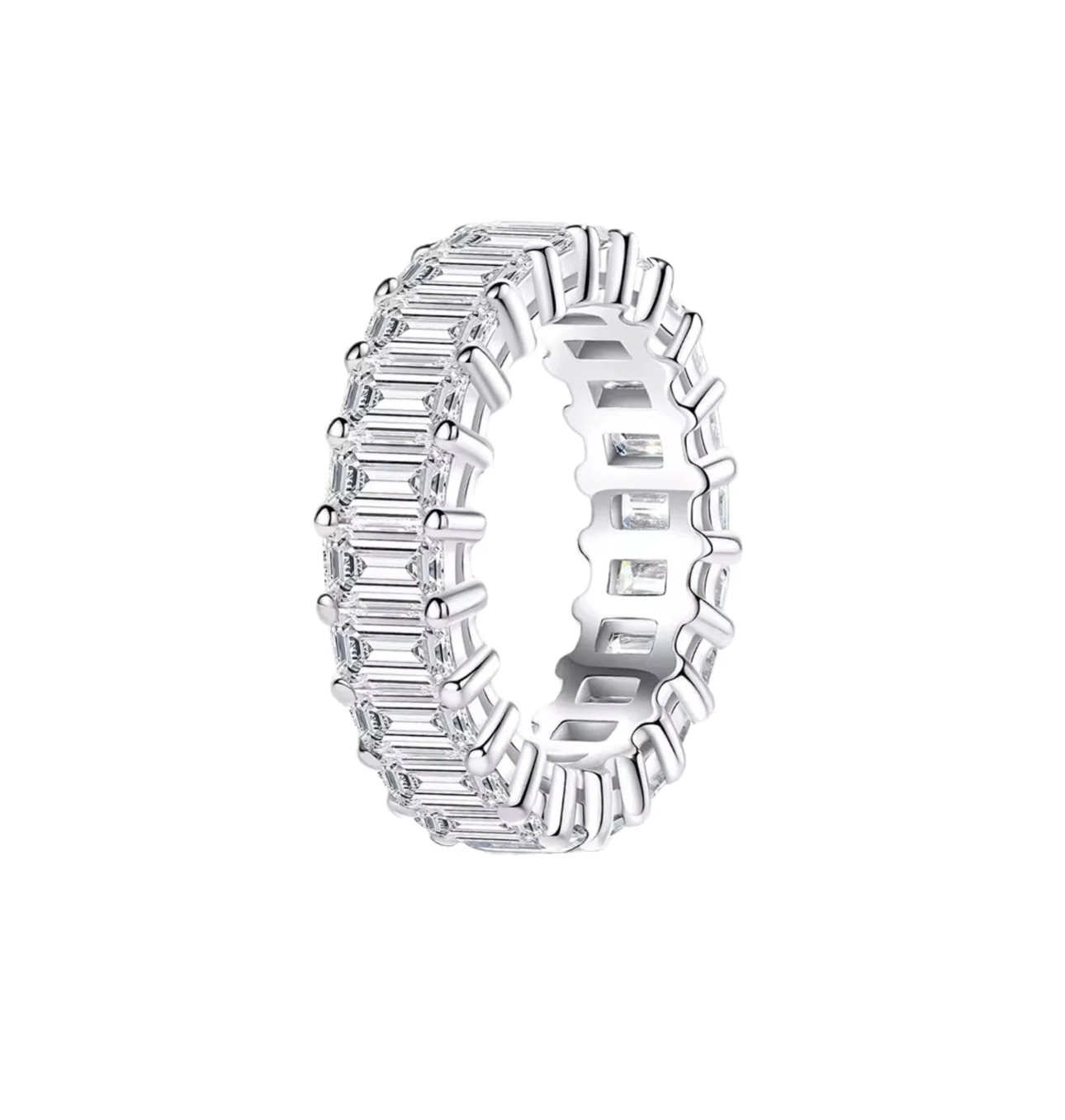Emerald Eternity Band Ring