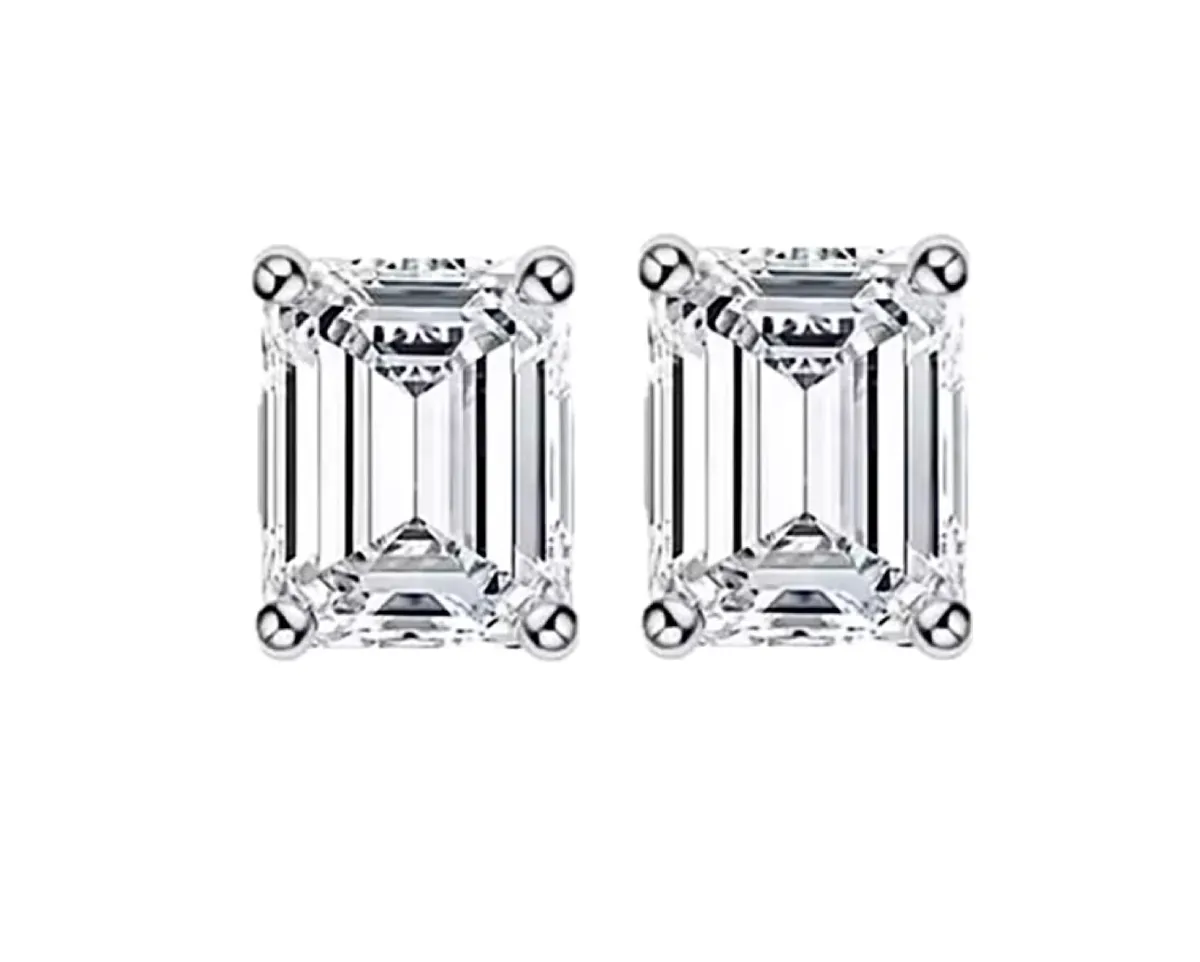 Emerald Stud Earrings