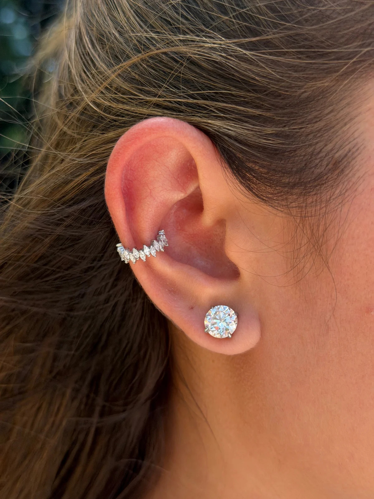 marquise ear cuff earrings worn