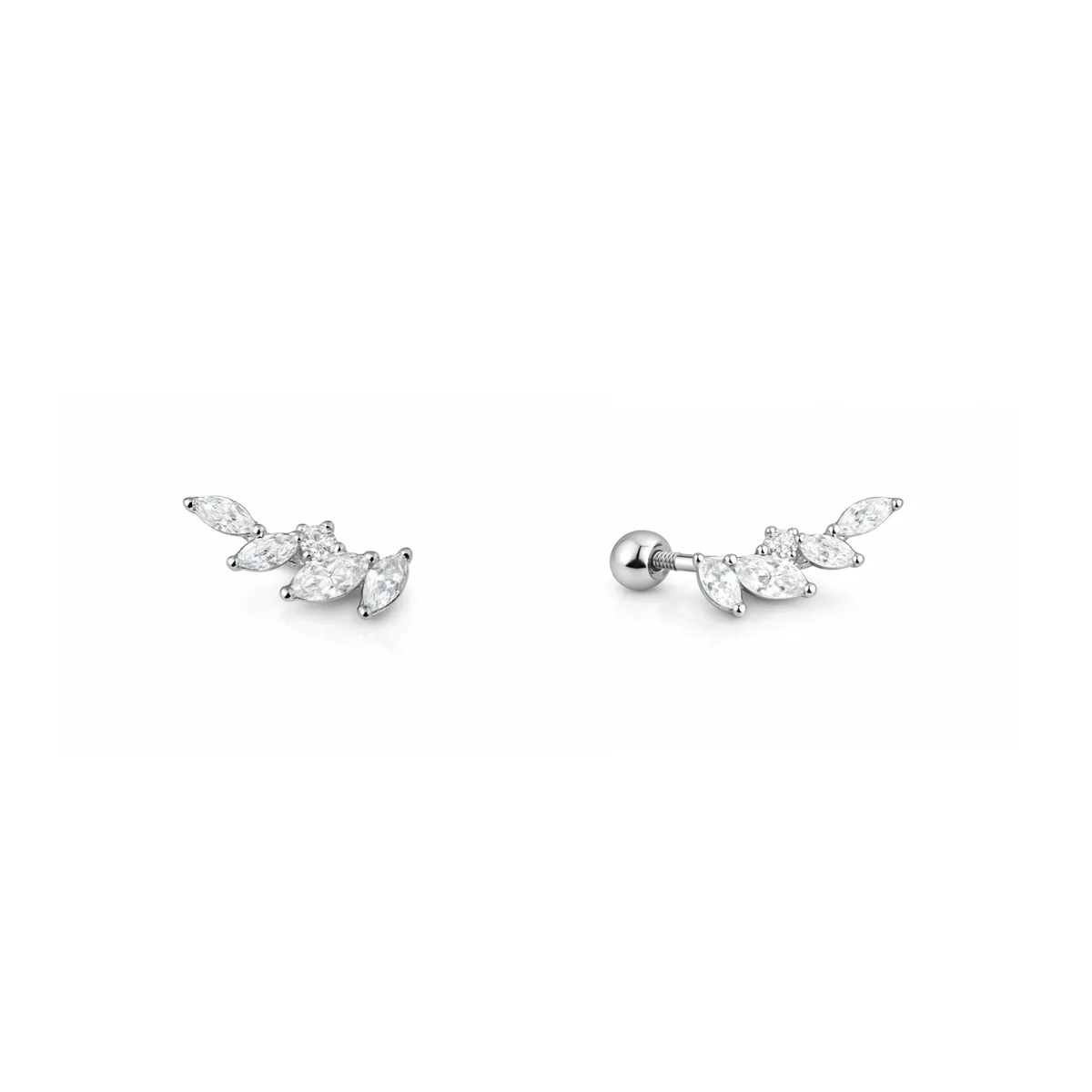 Marquise Spark Little climber earrings