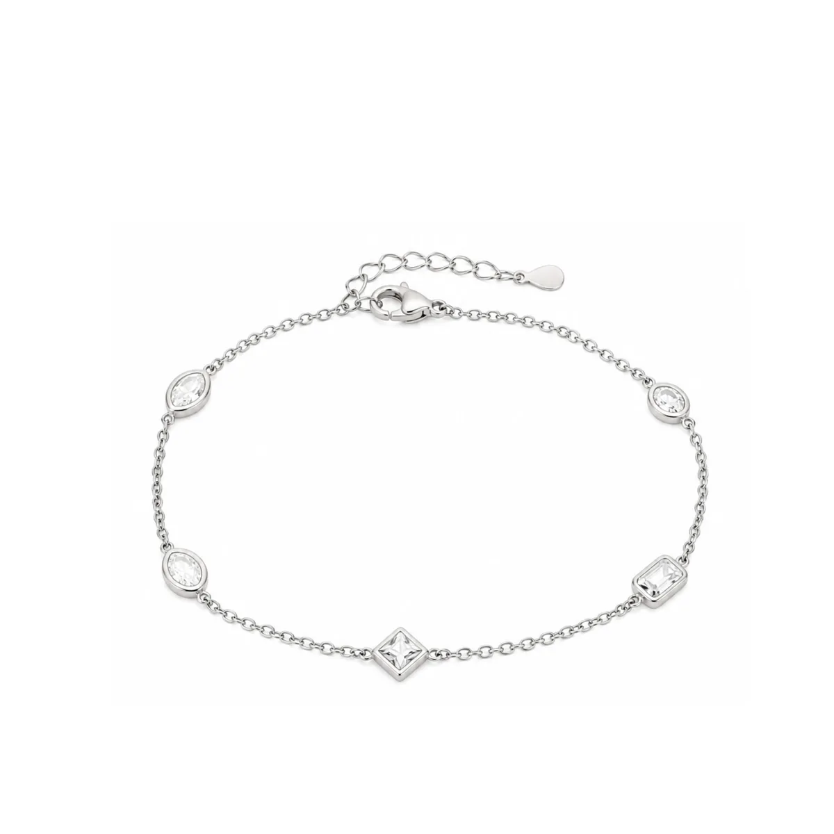 Mixed Shape Bezel Bracelet
