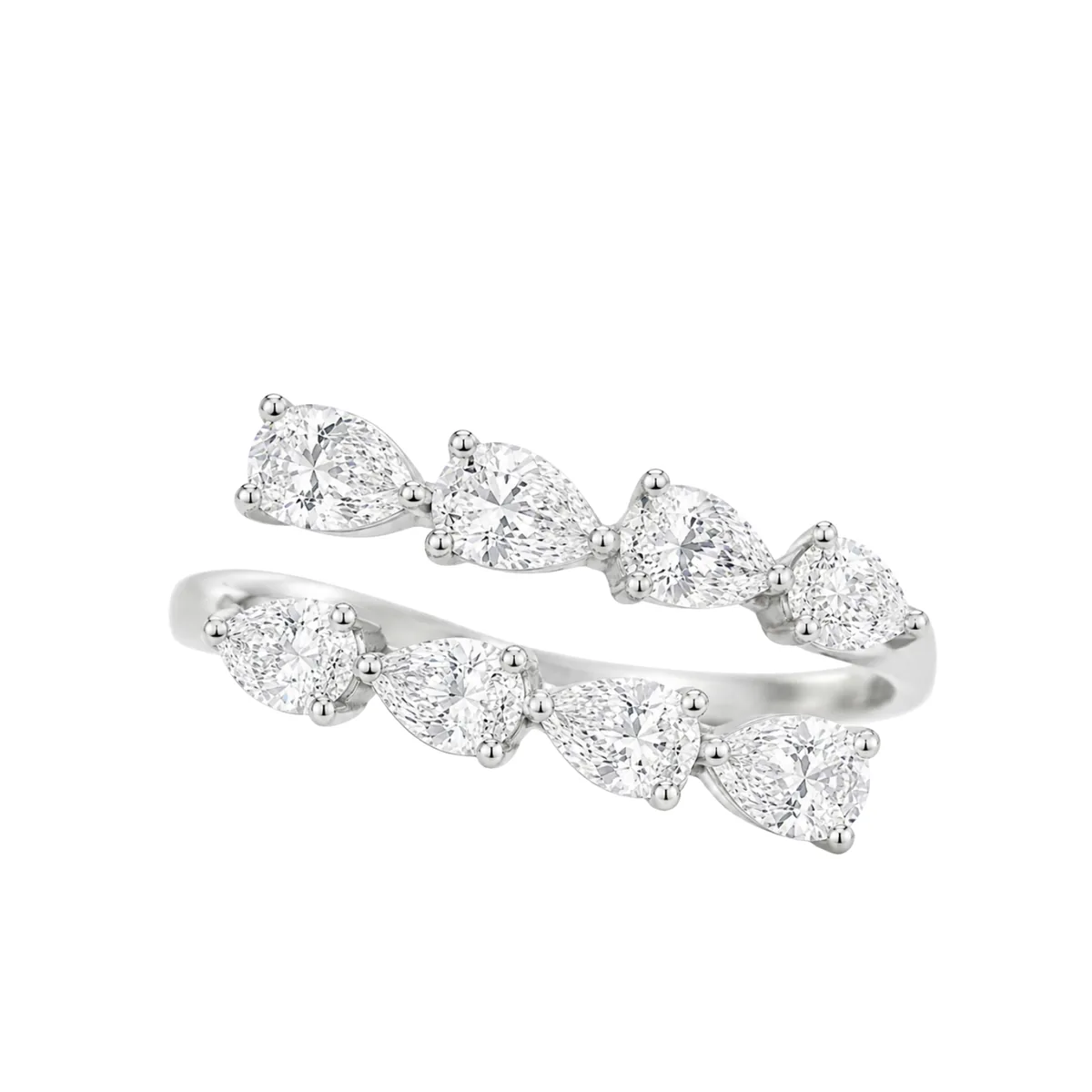 Pear Cut Wrap Ring