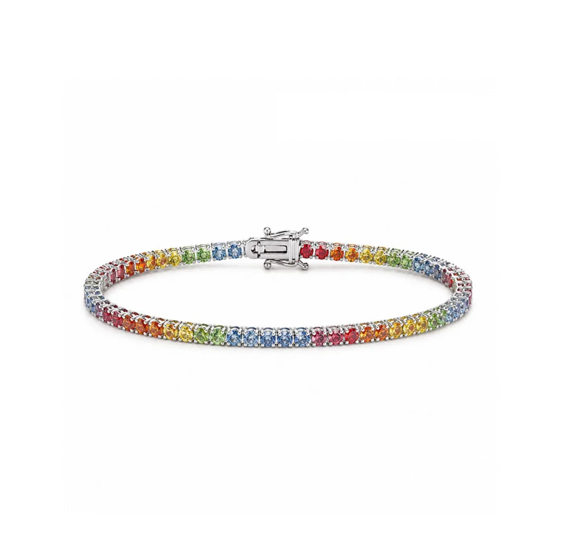 Rainbow Tennis Bracelet