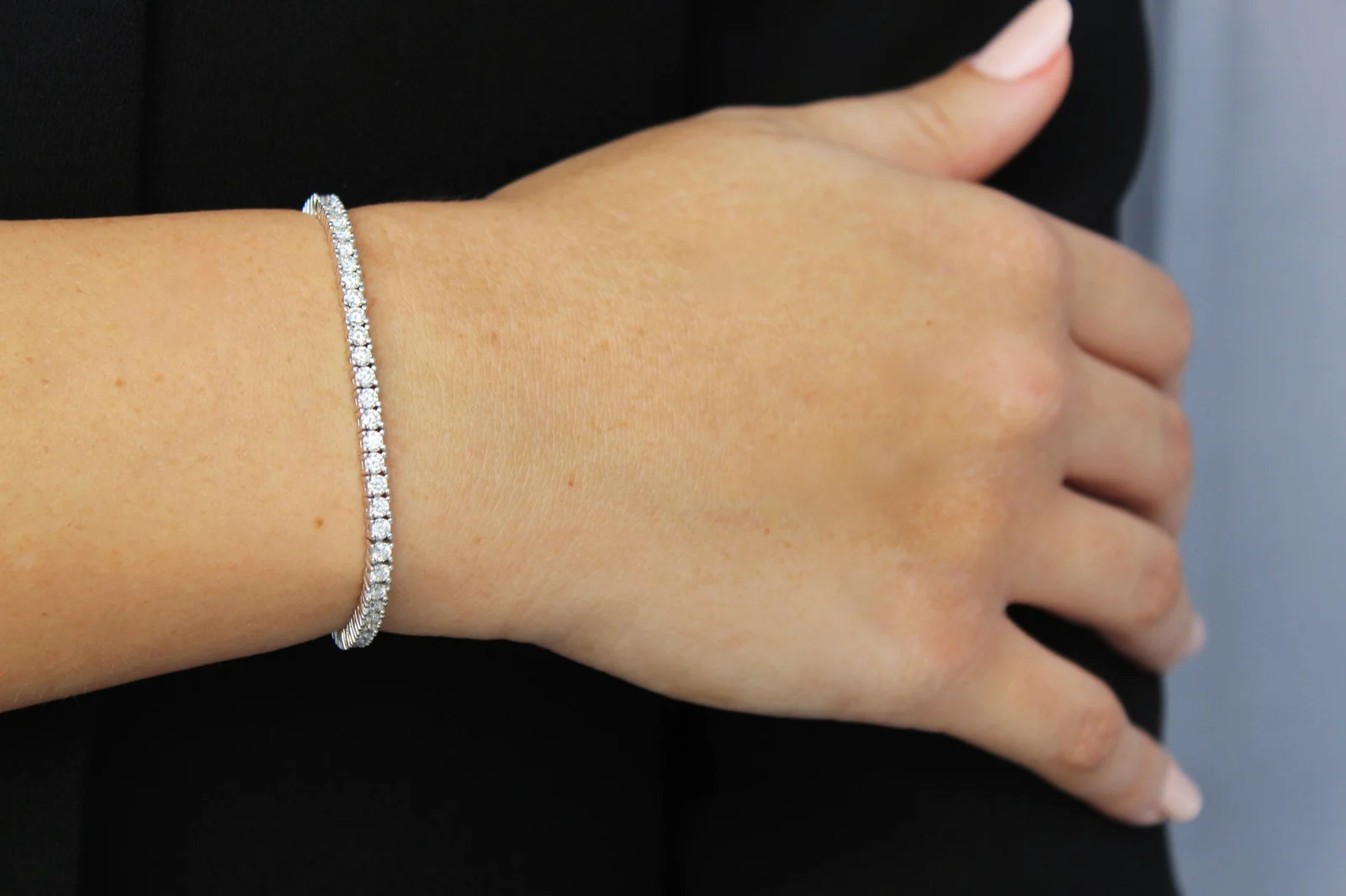 Tennis Bracelet worn